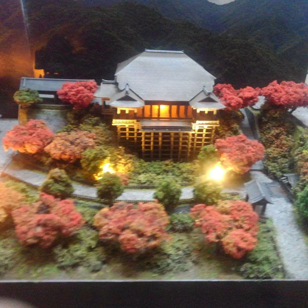 プラモデル✨神社✨寺✨お城✨ミニチュア✨ジオラマ✨３０㎝×２４㎝✨製作受付中❗
