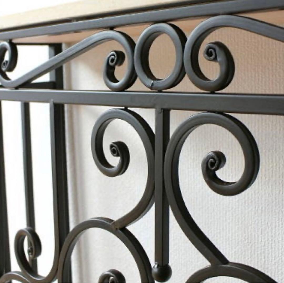 輸入家具アイアンコンソール　サイドテーブル　大理石