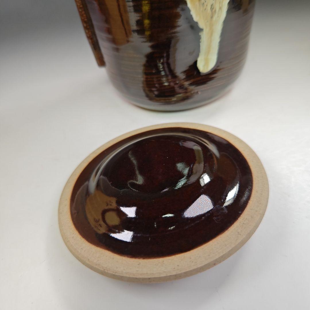 イ633 水指『前大徳寺和尚　極箱　銘　松風』『高取　青柳翠峰作』茶道具