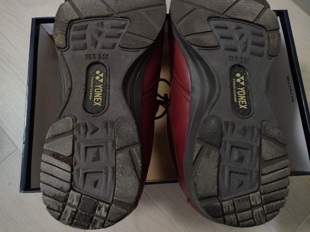 ヨネックス MT-08 ダークレッド 旅ウォーク　革靴 天然皮革 匿名配送