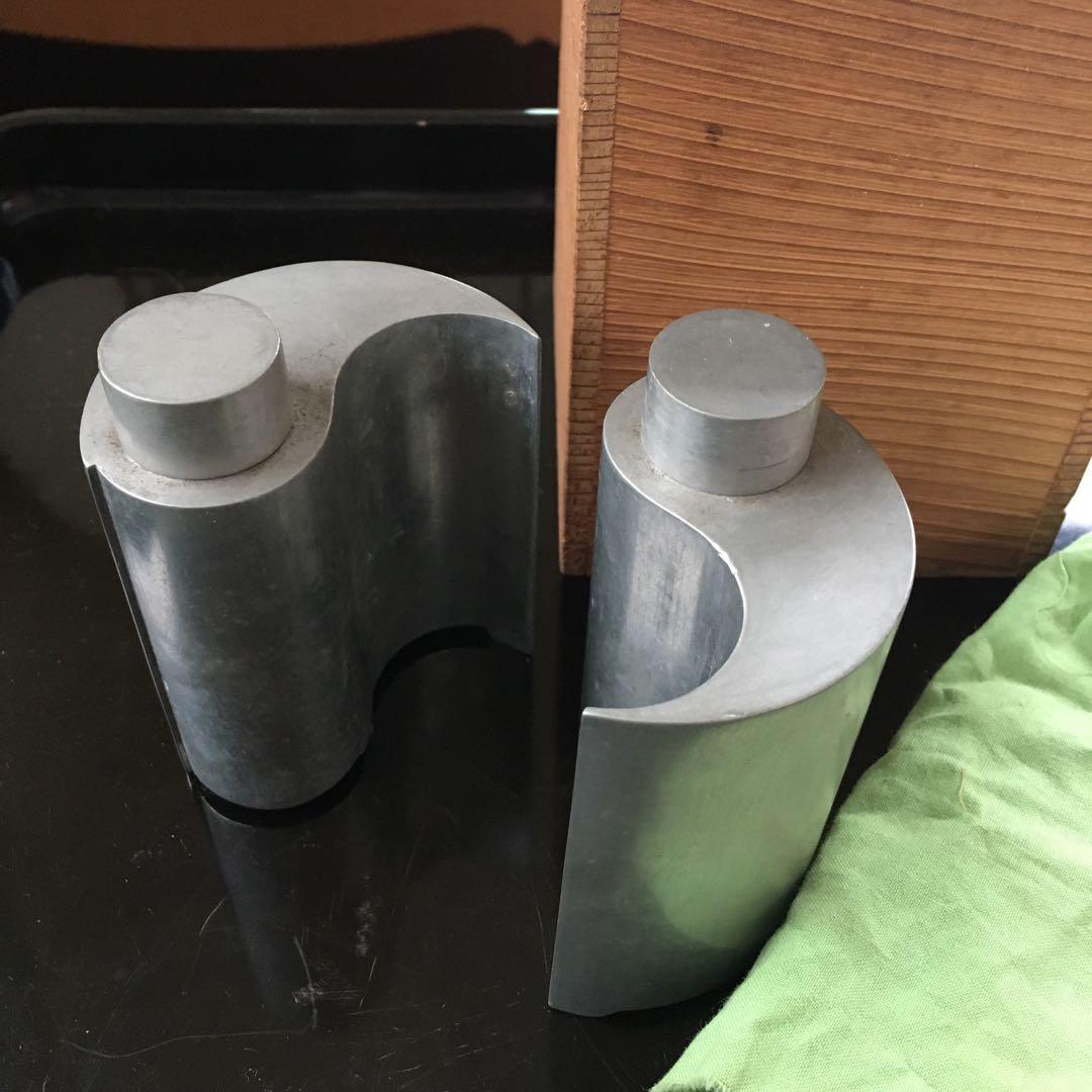 錫　勾玉形　酒器　茶心壺　　煎茶道具