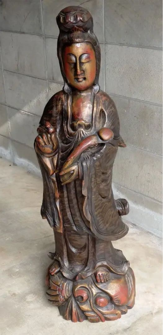 中国・観音菩薩立像・仏像・仏教美術・骨董