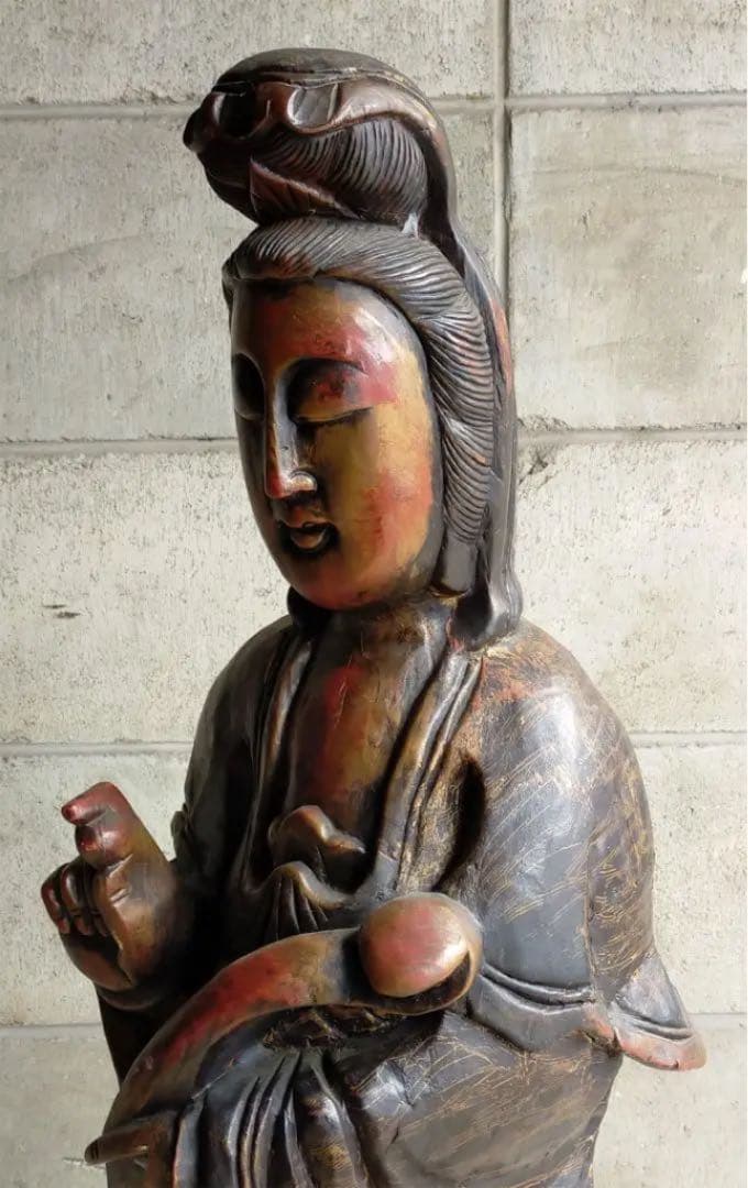中国・観音菩薩立像・仏像・仏教美術・骨董