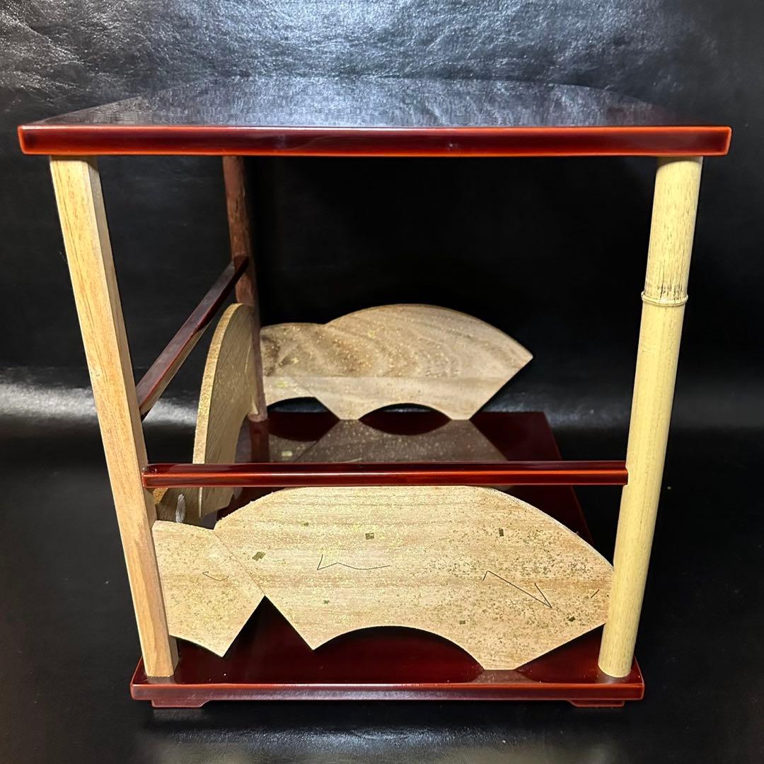 ★茶道具！鵬雲斎好写 寿扇棚！紙箱付！★