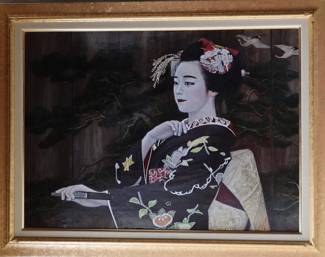 観乃舞（かんのまい）　油彩肉筆画