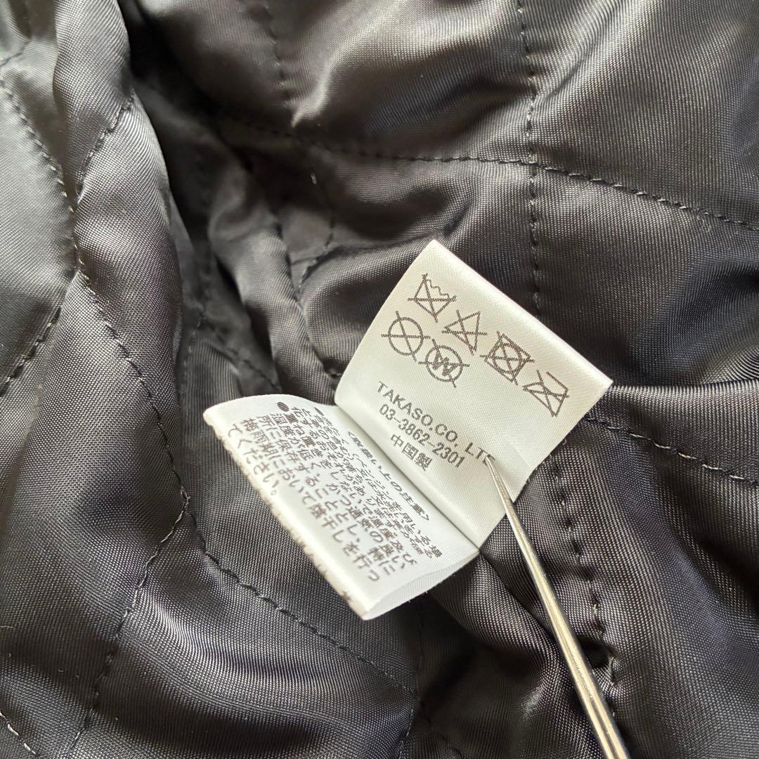 【BARNS OUTFITTERS】ゴートレザー ジップアップ ライダース