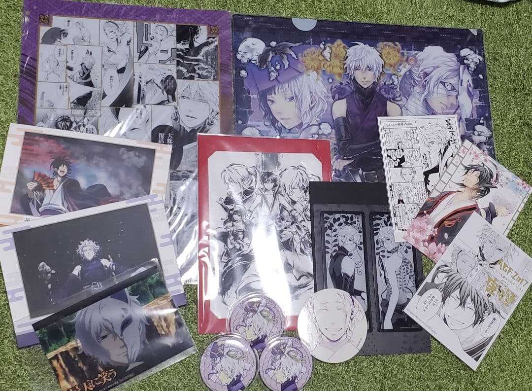 曇天に笑う　曇天火　金城白子　クリアファイル　缶バッジ　ポストカード　ステッカー