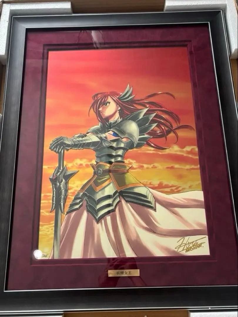 k*w様 フェアリーテイル　版画　妖精女王　FAIRY TAIL 保証書付き