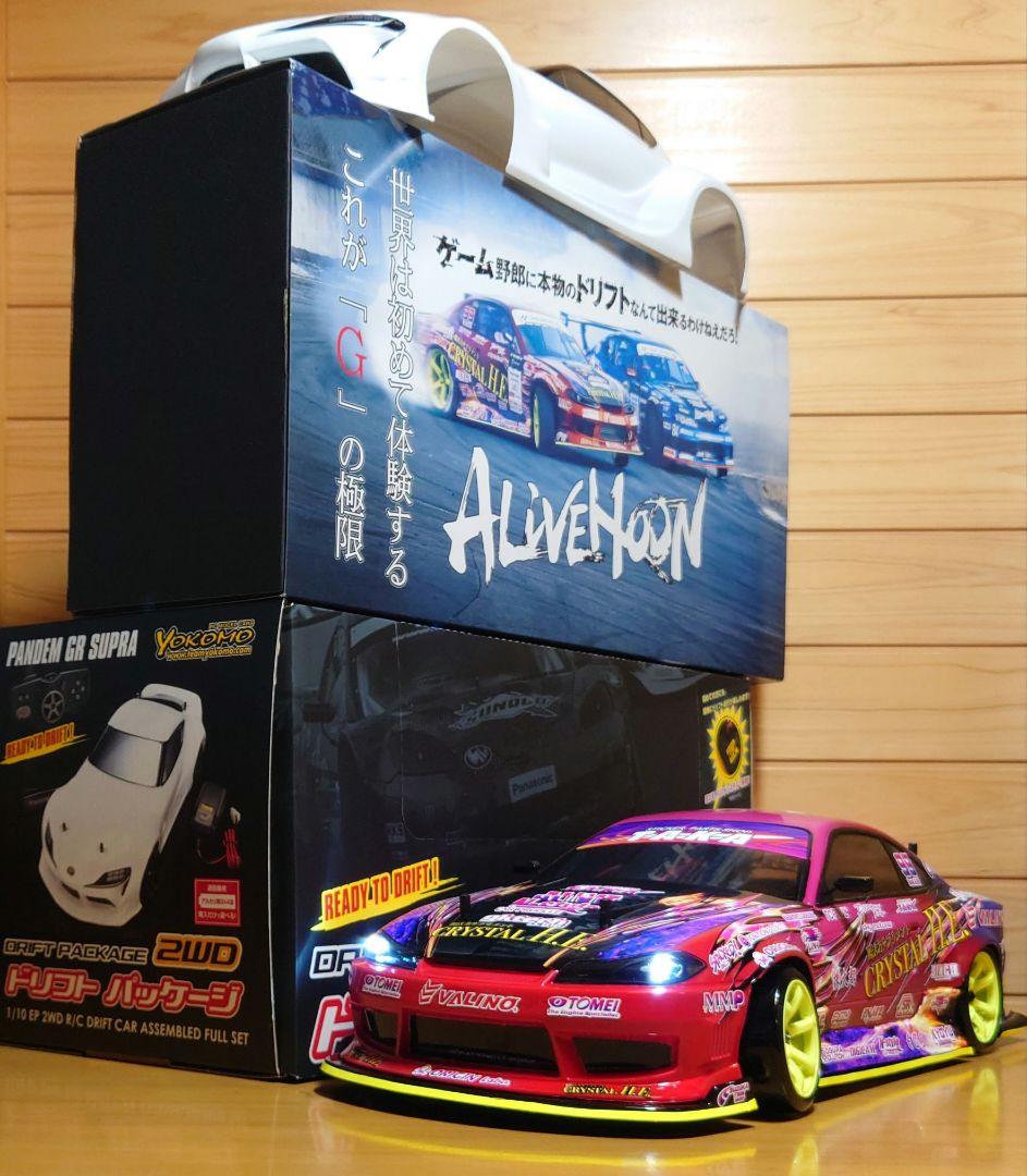 アライブフーン映画S15シルビアLEDボディ＆ヨコモドリパケ2WDフルセット完成