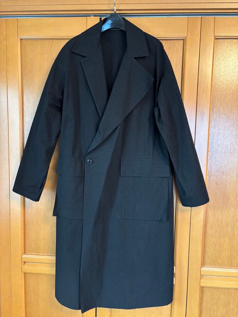 y's、ブラック ダブルブレスト 、スプリングコート