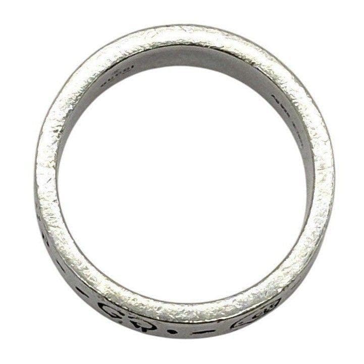 グッチ　ゴースト リング ドクロ GG柄 指輪 メンズ シルバー925 18号