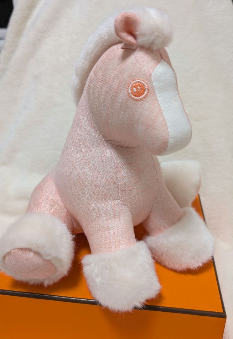 【あゆら様/箱付】/HERMESぬいぐるみ/ベビーエルミー/ローズリラ