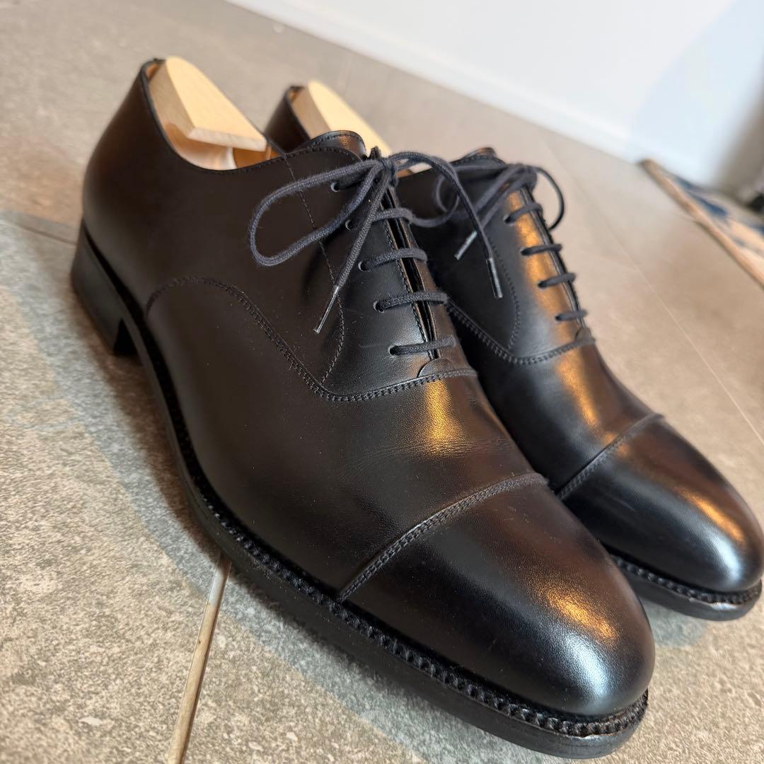 JMウエストン/ストレートチップ/ブラックカーフ/8D