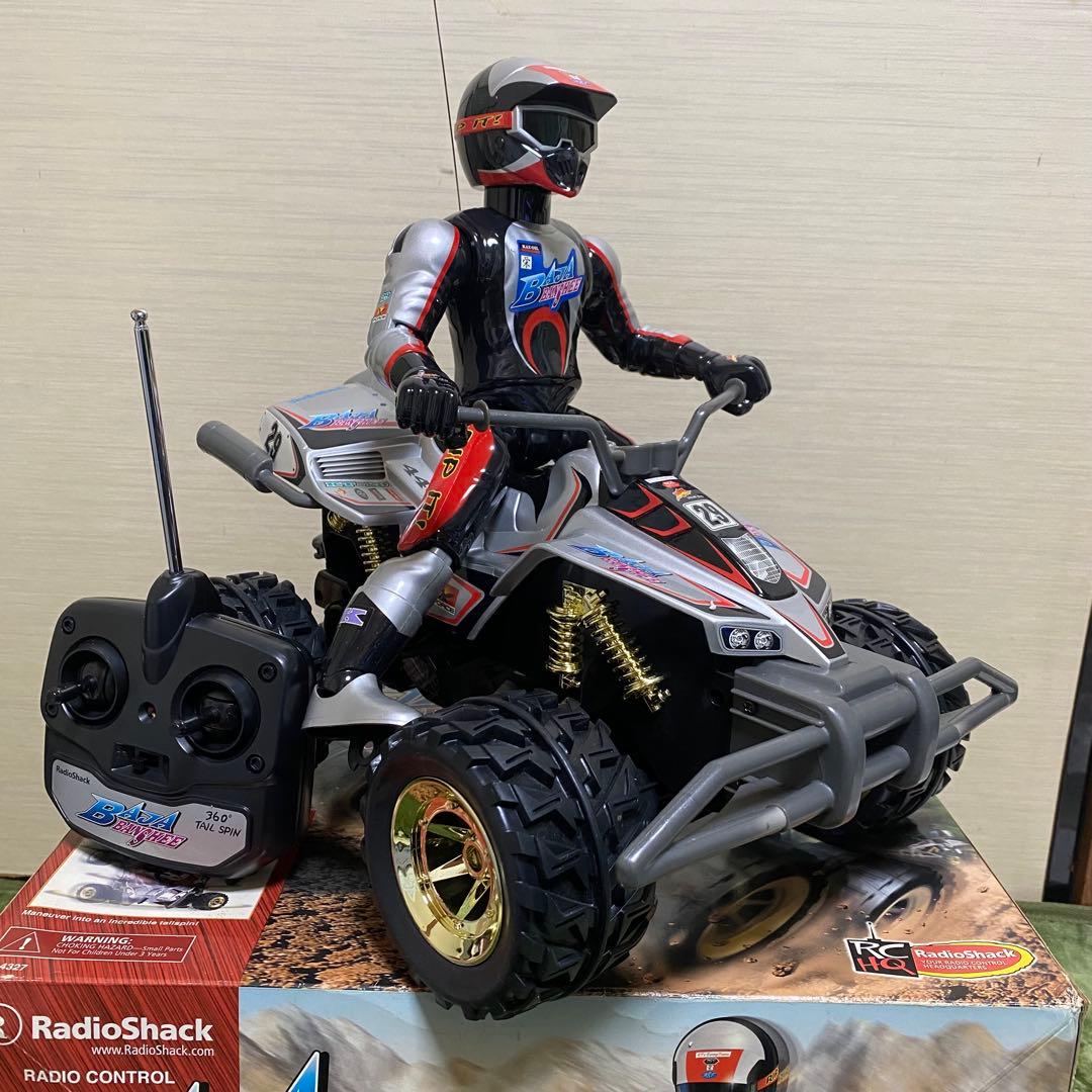 美品 バギー風 ラジコンカー ドライバー人形　付き RadioShack 当時物