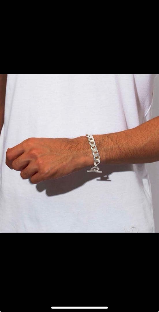 ALL BLUES モトシルバーブレスレット Ｍサイズ