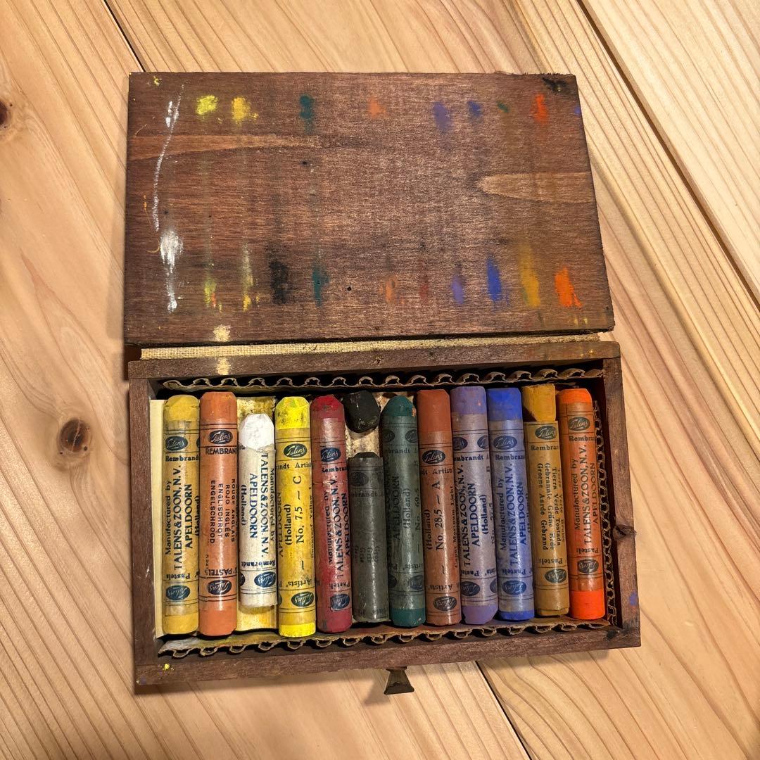 希少　オランダ　アンティーク　レンブラント ソフトパステル