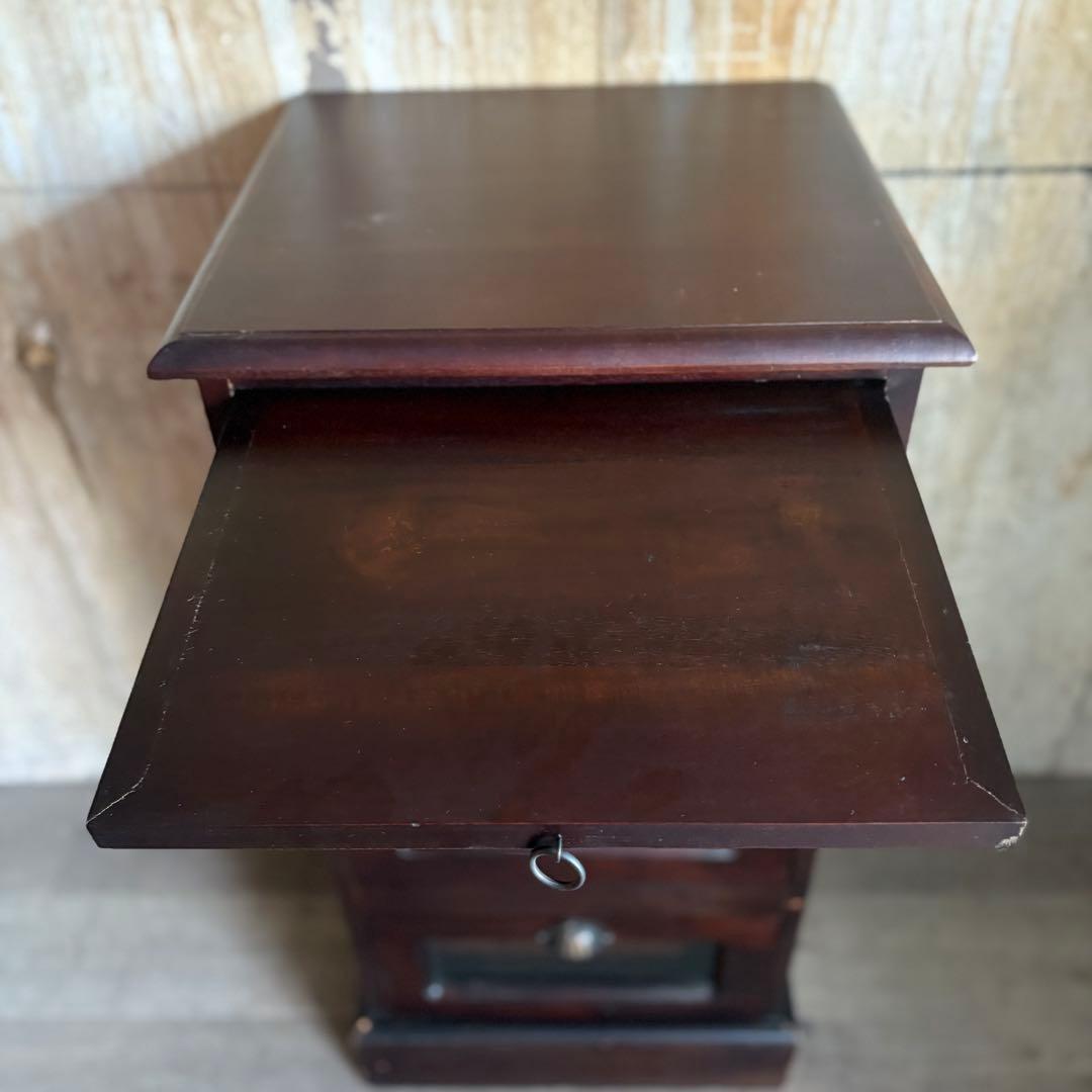 B-COMPANY シェル取手　3段キャビネット　チェスト　マホガニー