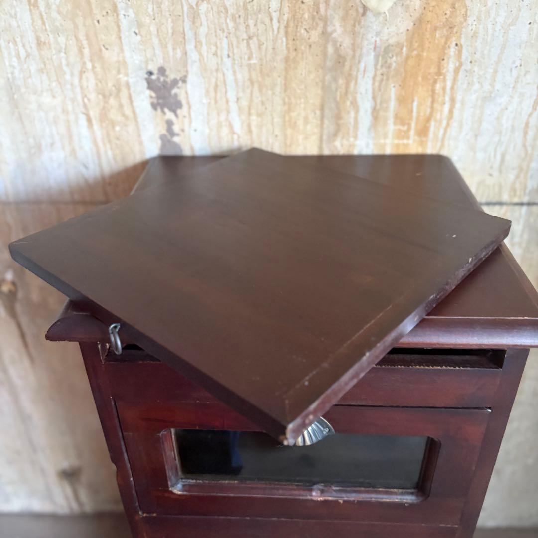 B-COMPANY シェル取手　3段キャビネット　チェスト　マホガニー