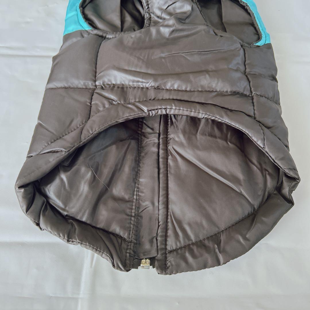 犬用 防寒 ダウンジャケット中型犬 リード取付可能 冬用ペット服