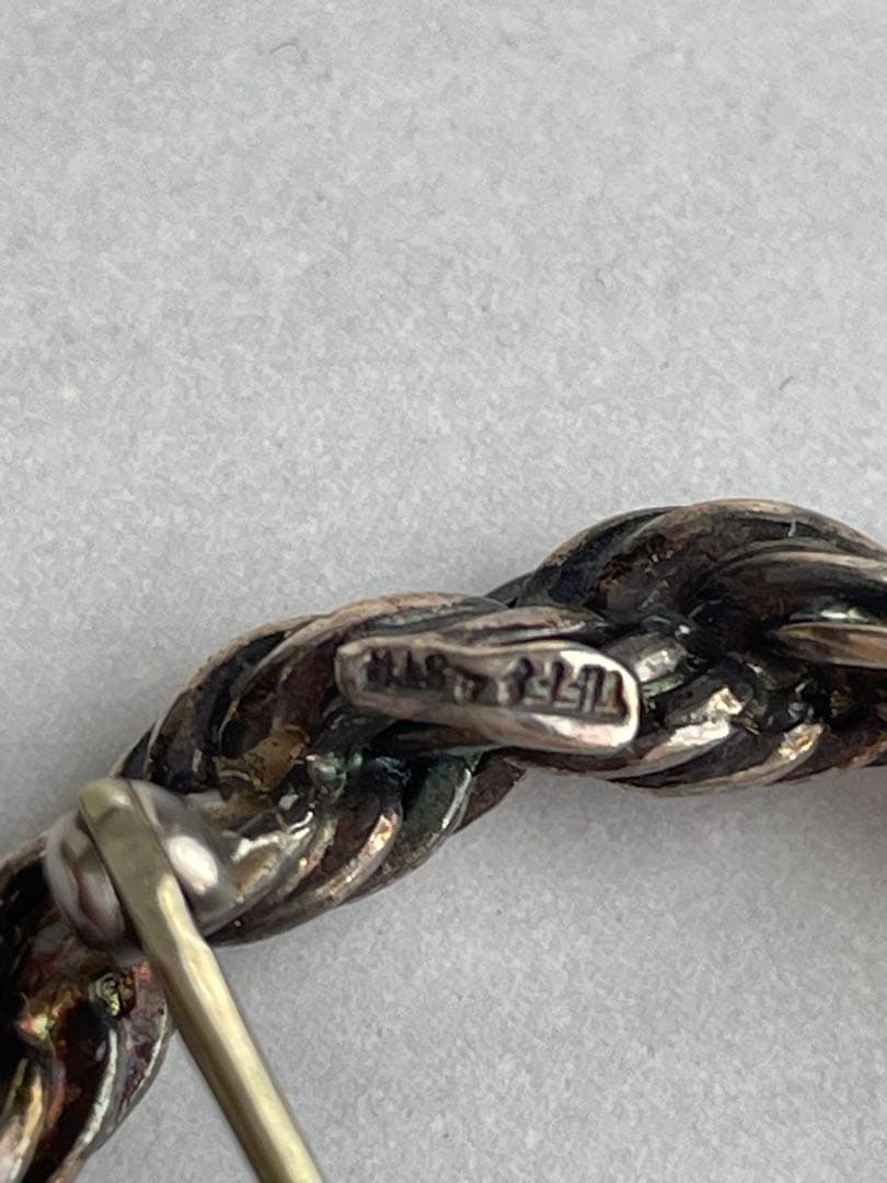 【希少】Tiffany(ティファニー)sv925シルバーブローチ ツイスト