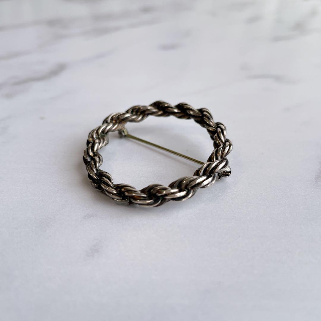 【希少】Tiffany(ティファニー)sv925シルバーブローチ ツイスト