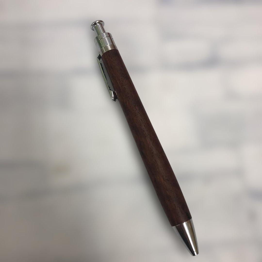 k1071　工房楔 黒柿 シャープペン　花梨　ちぢみ杢・トラ杢