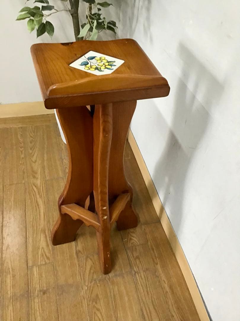 happylifenao7☆管545☆天然木☆タイル張り☆コンソール