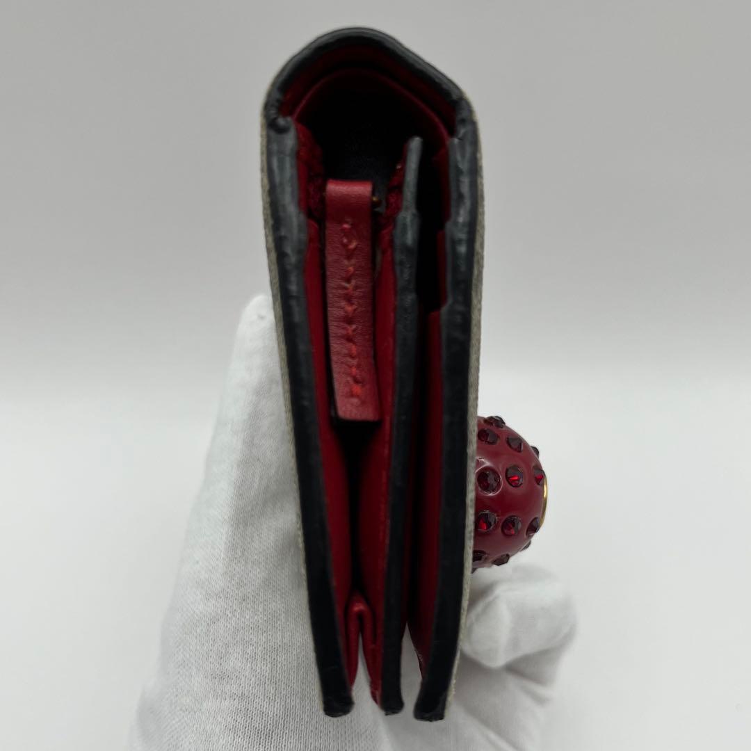 ✨美品✨ GUCCI 二つ折り財布 さくらんぼ チェリーPVC GGスプリーム