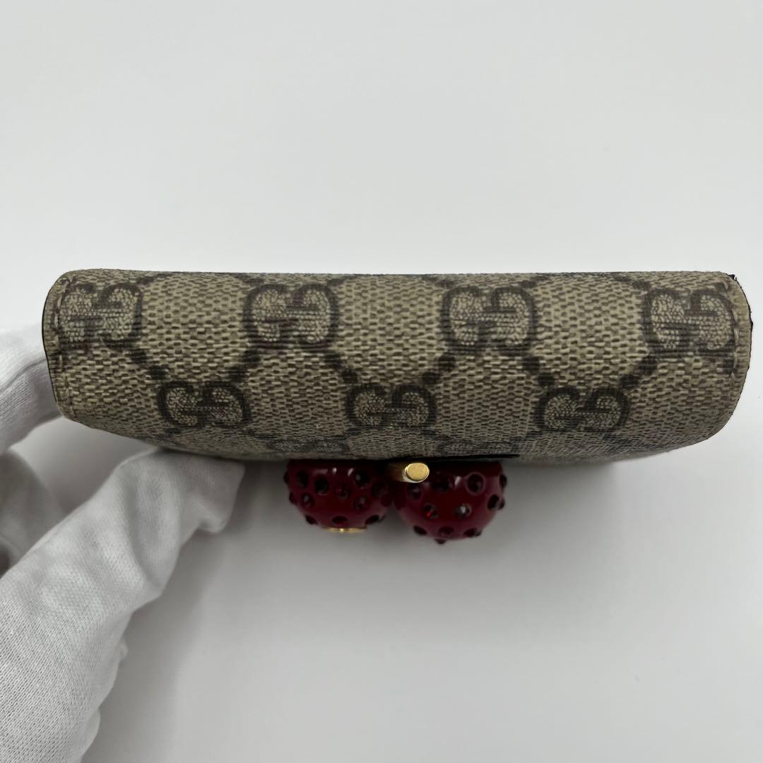 ✨美品✨ GUCCI 二つ折り財布 さくらんぼ チェリーPVC GGスプリーム