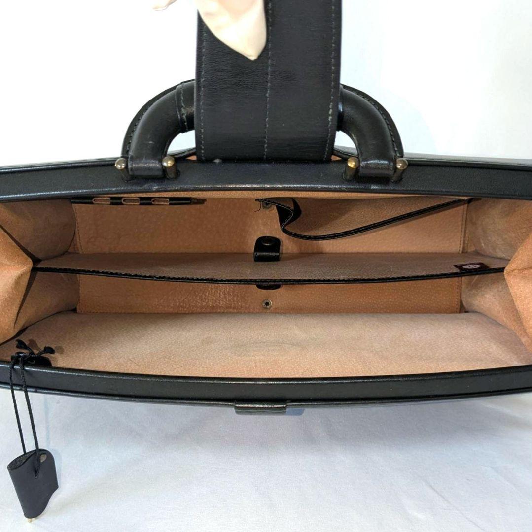 ダレスバッグ ドクターバッグ ビジネスバッグ 日本製 本革 ブラック 鍵 底板