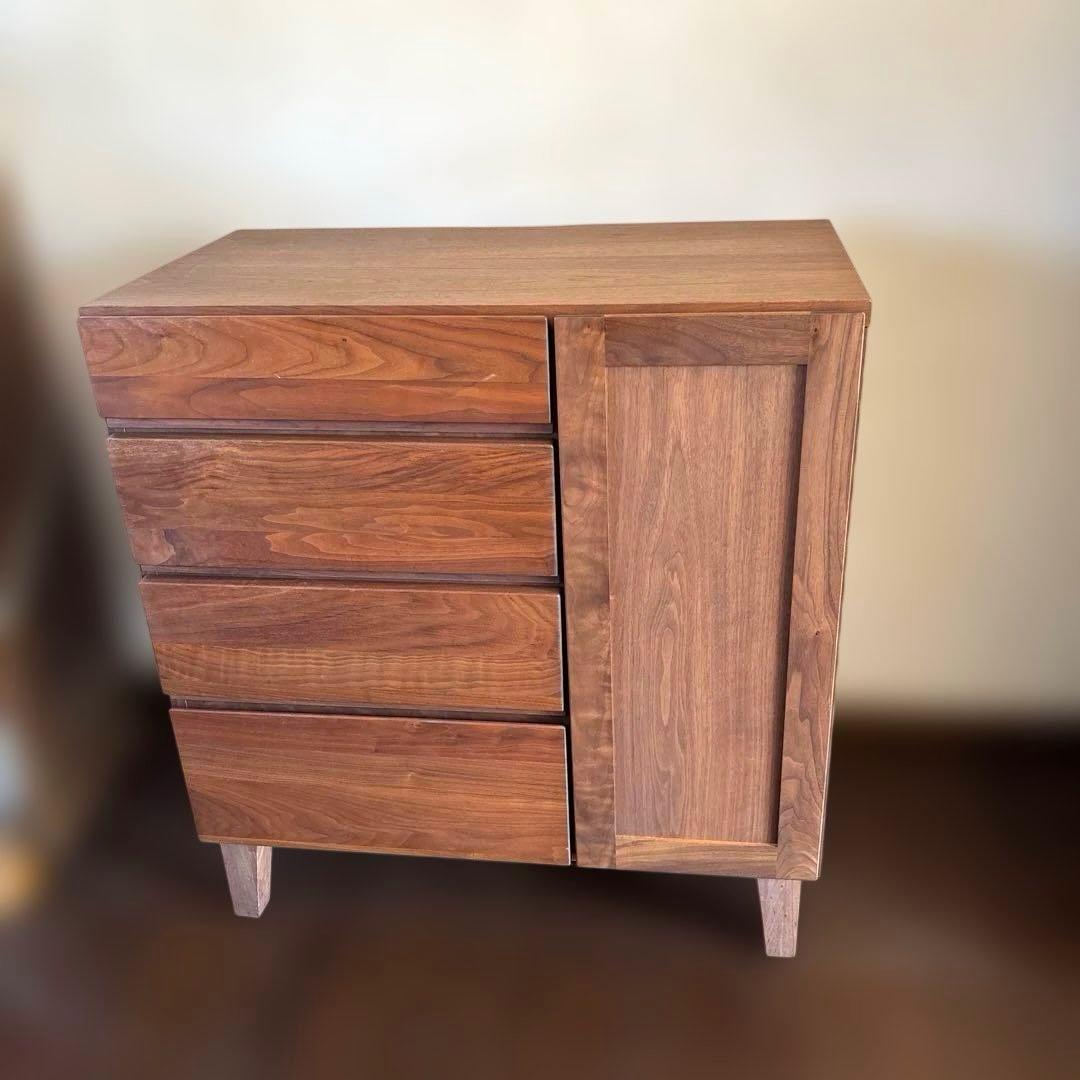 【美品】サイドボード スクエア ウォールナット 大川家具