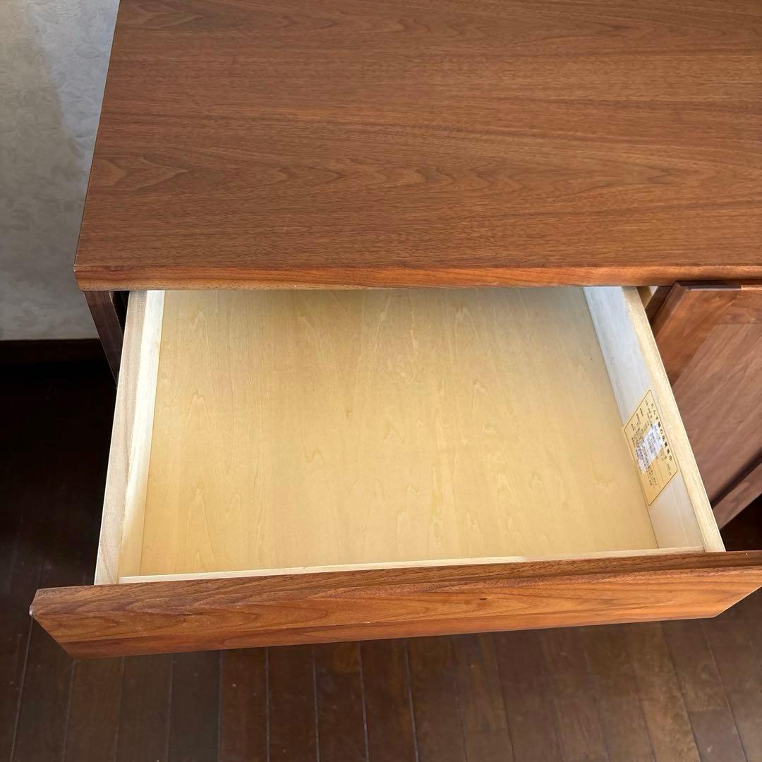 【美品】サイドボード スクエア ウォールナット 大川家具