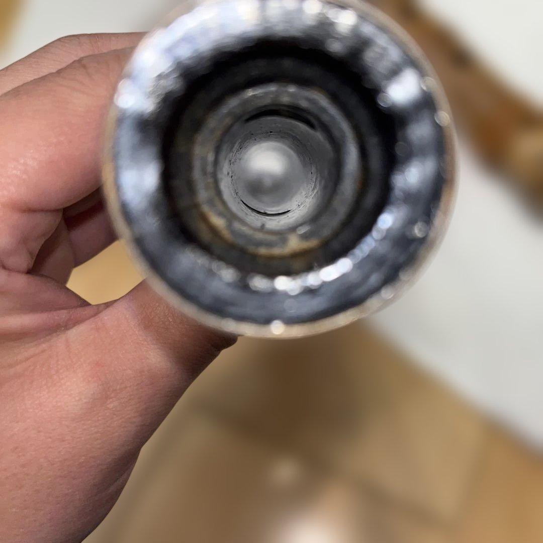 琴古流 尺八 竹治 二分割 1尺9寸 バチ型 唄口 美品