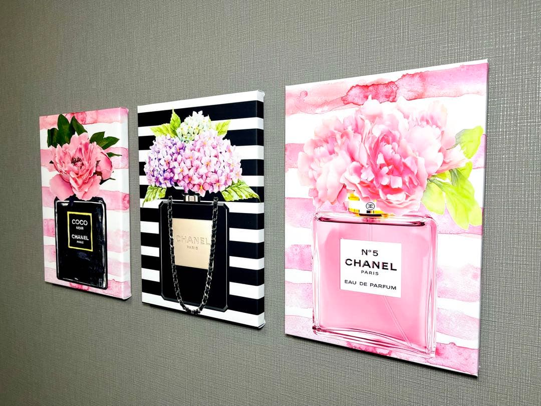 No.14♡木枠付きキャンバスアート♡ブランドオマージュアートchance 香水