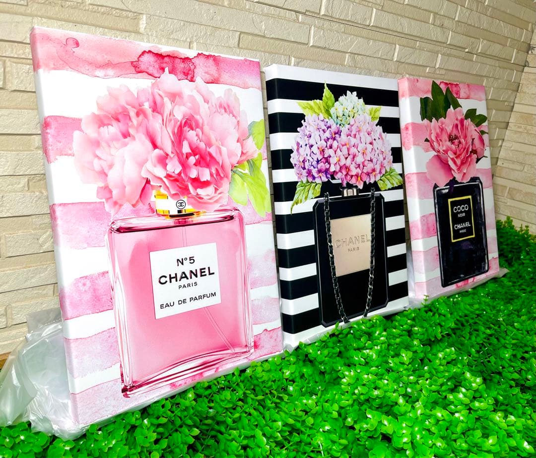 No.14♡木枠付きキャンバスアート♡ブランドオマージュアートchance 香水