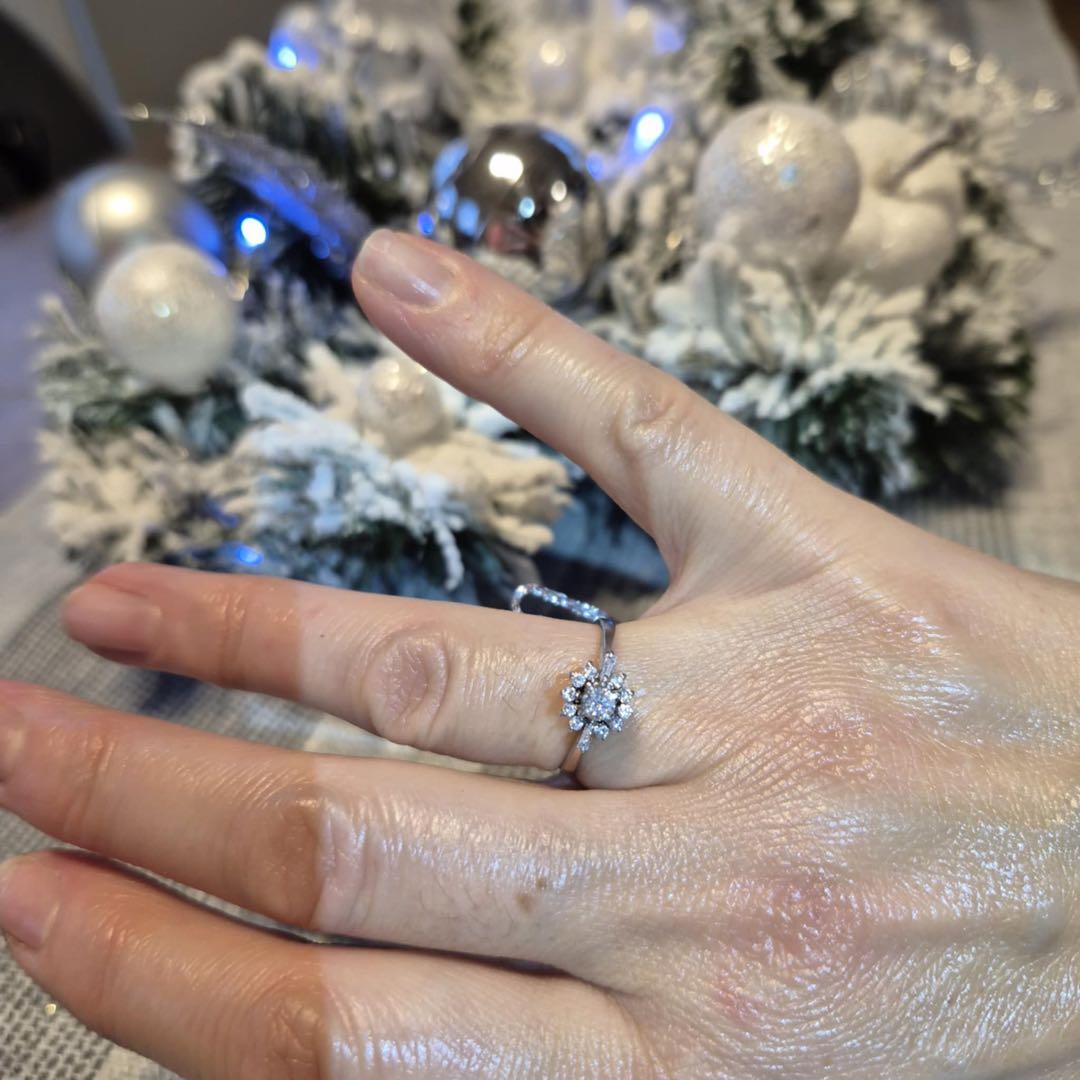 天然ダイヤモンド pt900 12号 ct プラチナ デザイン