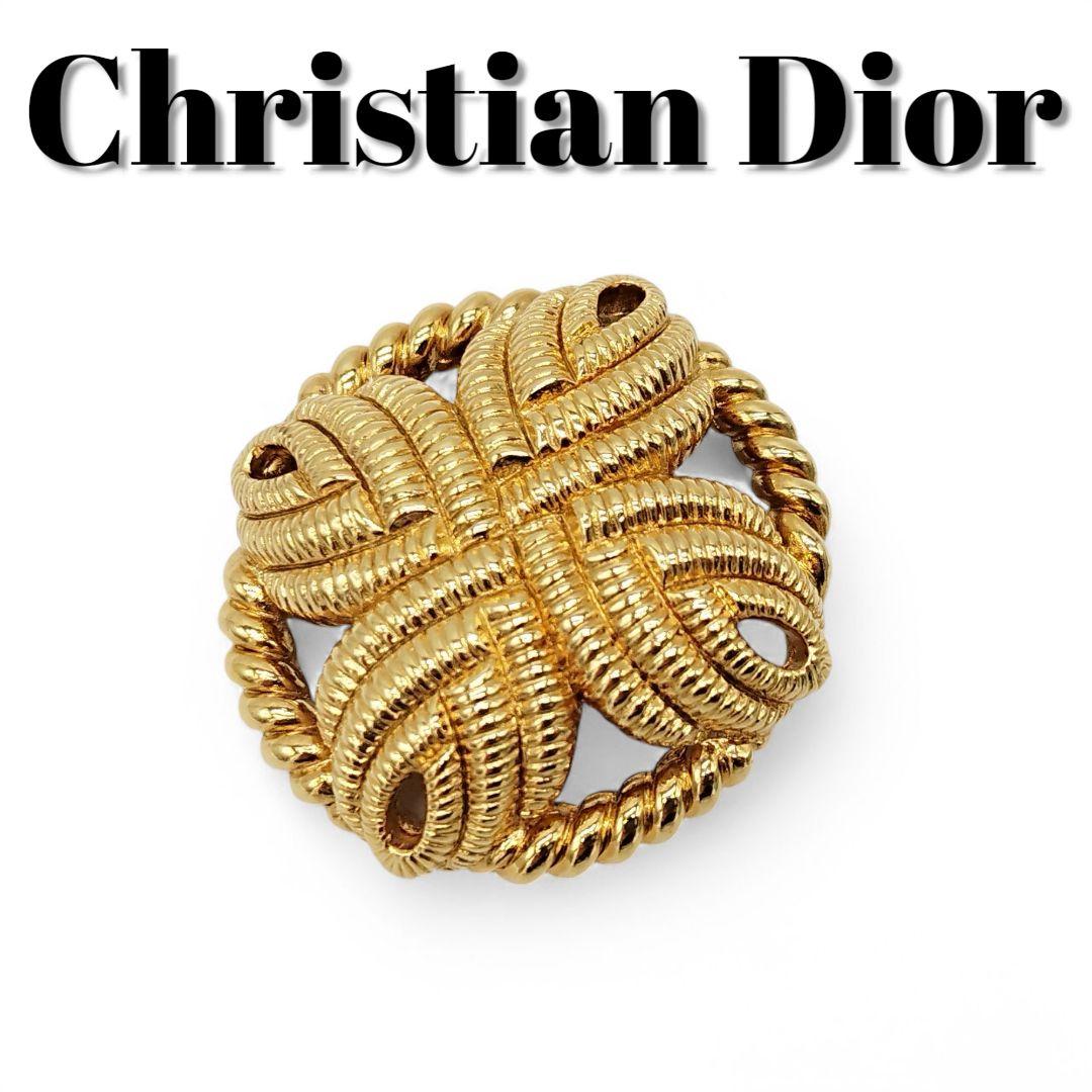 美品　Dior　ディオール　アクセサリー　ブローチ　ヴィンテージ