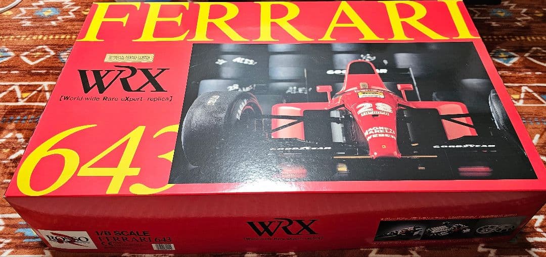 ロッソ1/8フェラーリ643 未組立保管品