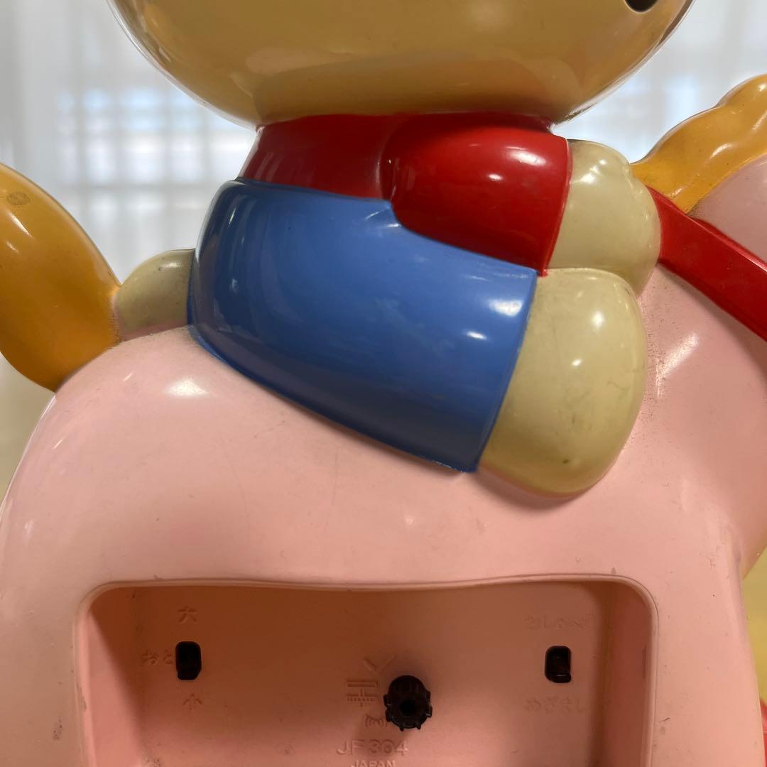 【HELLO KITTY】キティの声　おしゃべり目覚まし時計木馬キティ当時物希少