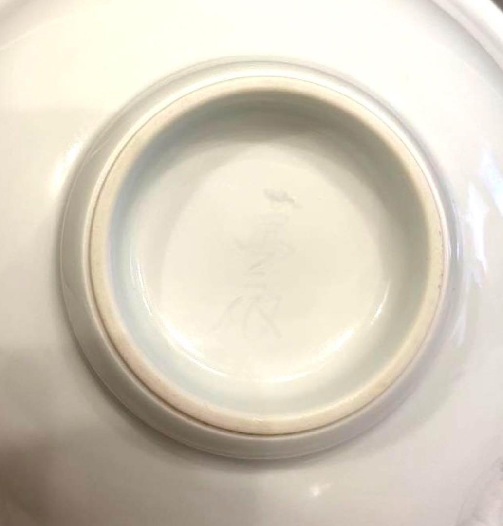 ◆未使用美品◆人間国宝　井上萬二作　白磁彫文　菓子鉢 有田焼