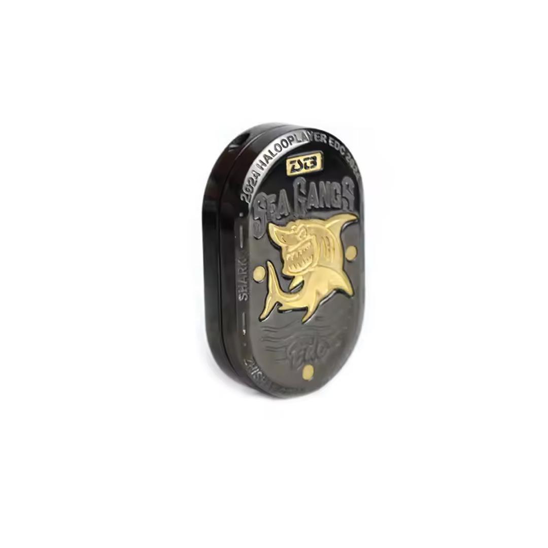 新品 メカニカルフィジェットスライダー シャーク 黒 フィジェットトイ EDC