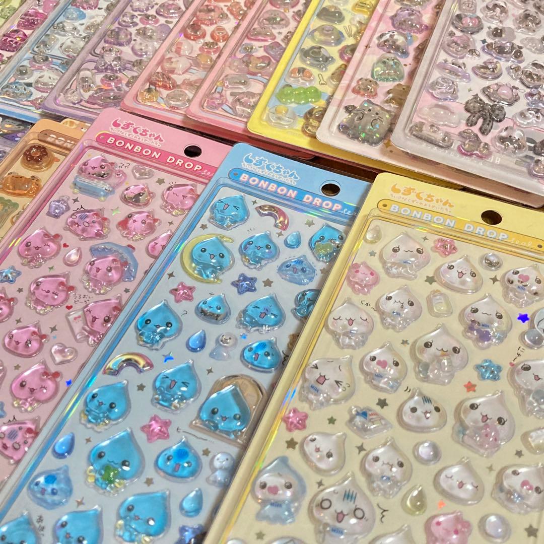 ボンボンドロップ　しずくちゃん　クーリア　うるちゅる　まとめ売り　シール 22点