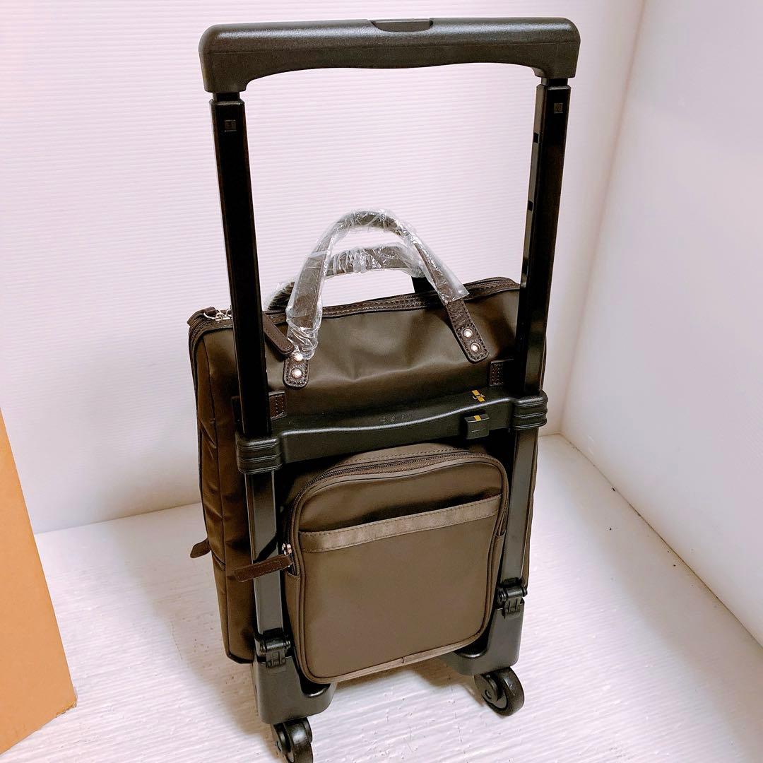 SWANYキャリーバッグ ダークブラウン 未使用品