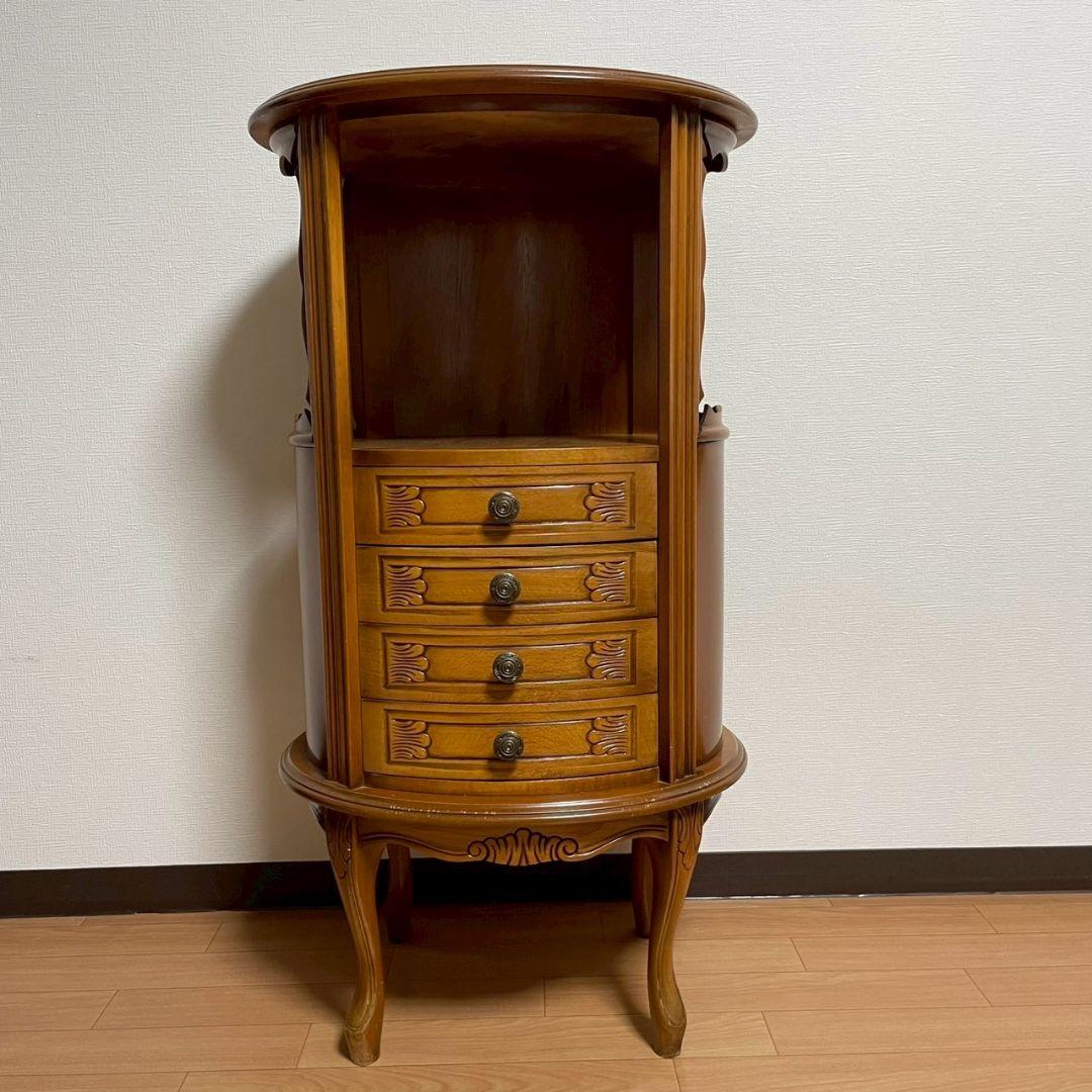 猫足コンソールテーブル サイドテーブル ４段チェスト 彫刻 イタリア 猫脚