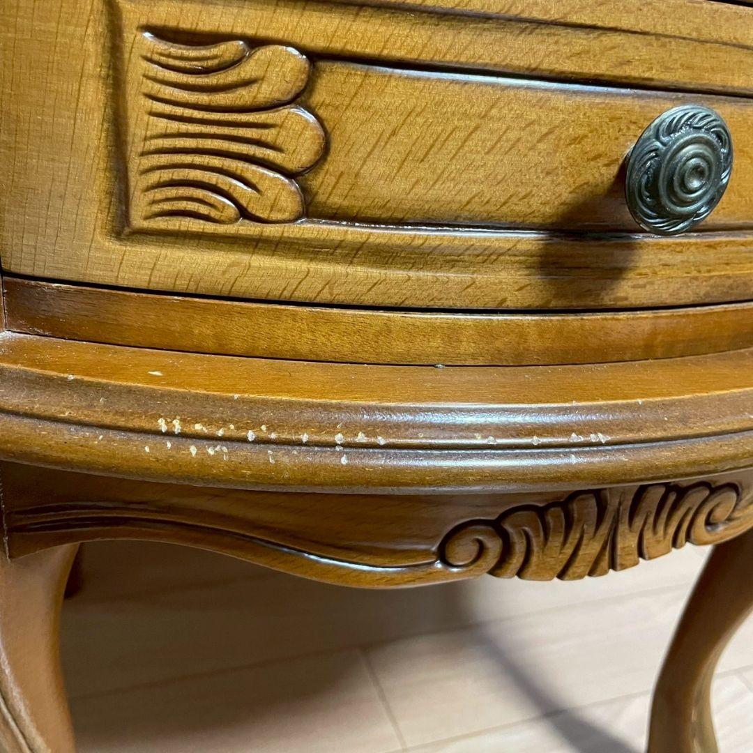 猫足コンソールテーブル サイドテーブル ４段チェスト 彫刻 イタリア 猫脚