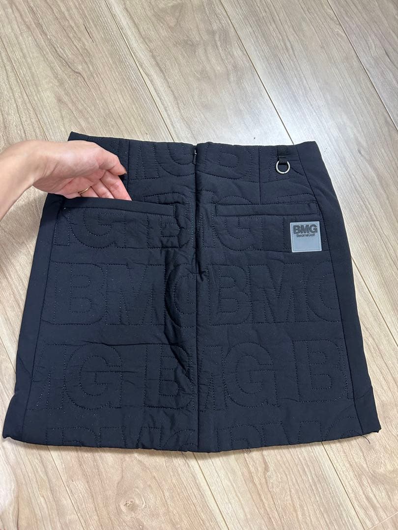 ビームスゴルフレディースウェアキルティング中綿ブルゾンスカートブラック