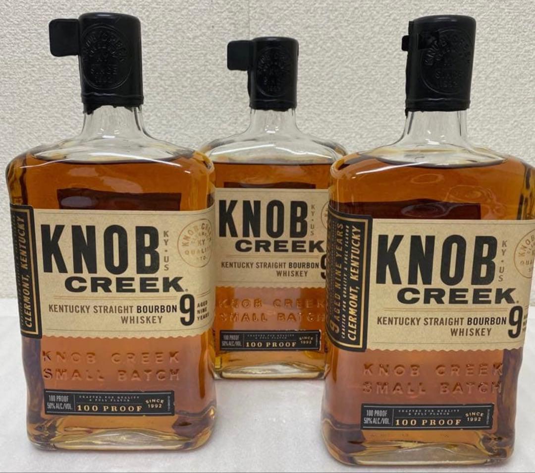 KNOB CREEK 9年 バーボンウイスキー 750ml ３本