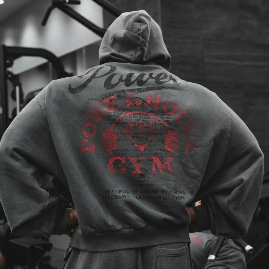 LYFT × Power House Gym パーカー Mサイズ　グレー