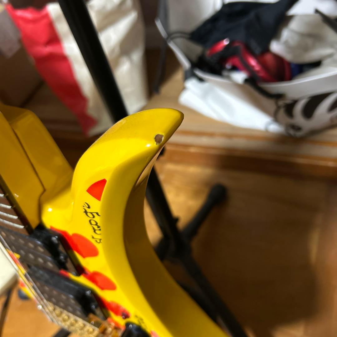 hide イエローハートJr　Burny ミニエレキギター