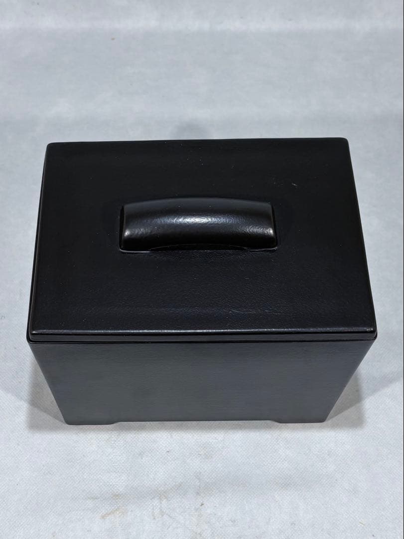 黒四方陶器製　火消壺　水屋道具　美品　茶道具　送料込